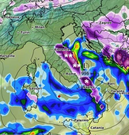 METEO Violenta TEMPESTA In Arrivo NEVICATE Copiose FREDDO Che