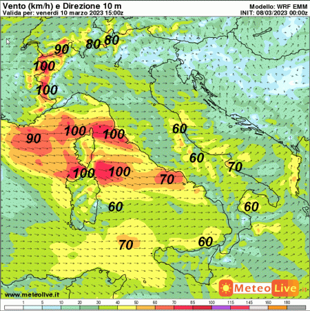 Venerdì TURBOLENTO sull Italia tra ROVESCI NEVICATE e VENTO FORTE