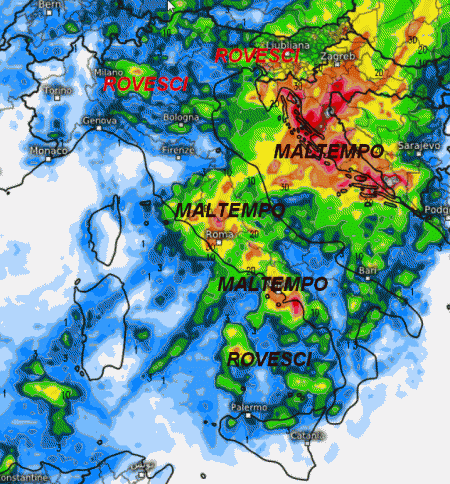 Cosa Ci Aspetta Nel Prossimo Fine Settimana MALTEMPO ROVESCI