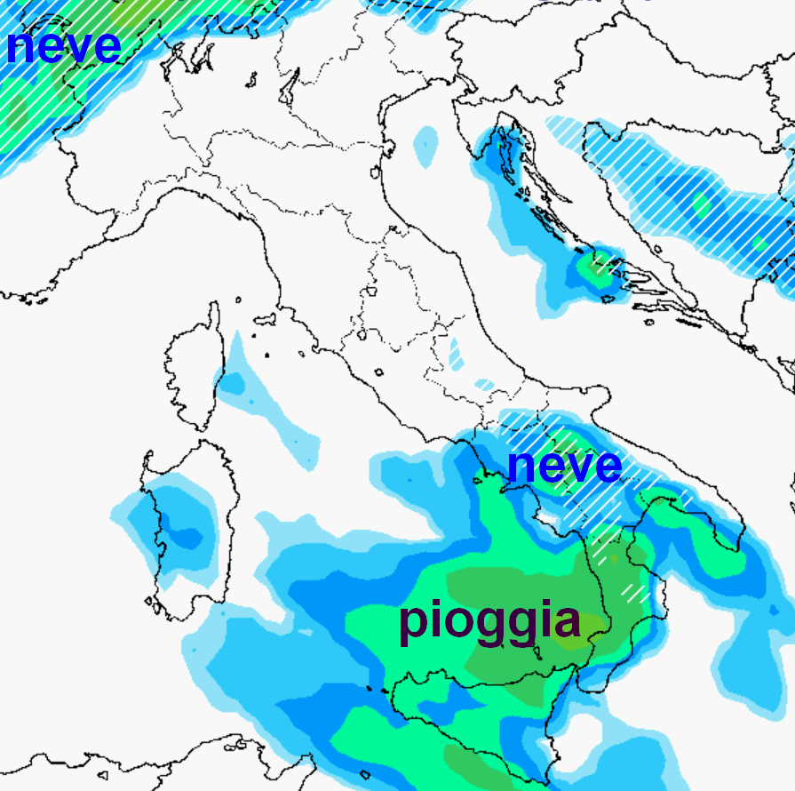 meteo neve a piu riprese su parte del sud domenica anche sulle alpi di confine freddo sino a lunedi meteolive it