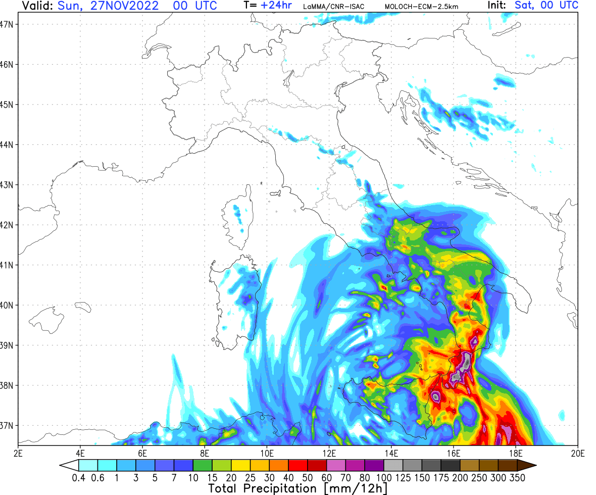 Meteo prossime ore: attenzione ai nubifragi in Sicilia e Calabria