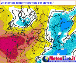 Temperature: Le Anomalie Della Settimana - MeteoLive.it