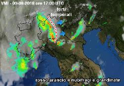  Cossano (CN)<br><br><p>Il<strong> fronte fresco</strong> sta ora scorrendo verso est e sta ora interessando in maniera piuttosto incisiva la <strong>Lombardia e l'Emilia</strong> : numerosi forti temporali si sono sviluppati tra pavese, milanese, parmense e piacentino. Grandinate vengono segnalate oltre ai forti colpi di vento, cercheremo di darvi maggiori informazioni nei prossimi minuti.</p><br><p><a href='https://www.inmeteo.net/blog/wp-content/uploads/2018/08/maltempo-diretta.png'><img class='wp-image-138081 aligncenter' src='https://www.inmeteo.net/blog/wp-content/uploads/2018/08/maltempo-diretta.png' alt='' width='484' height='335' />