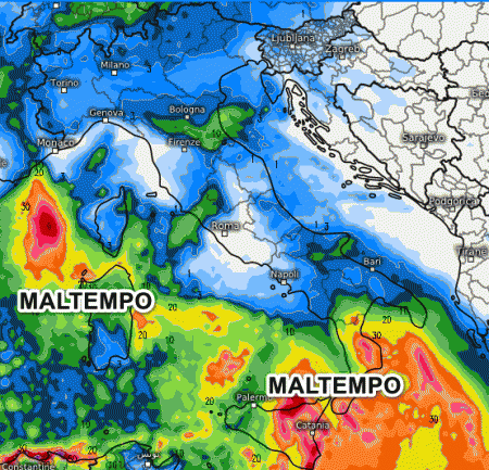 MALTEMPO: Tra Martedi E Mercoledi PIOGGE INTENSE Su Alcune Regioni ...